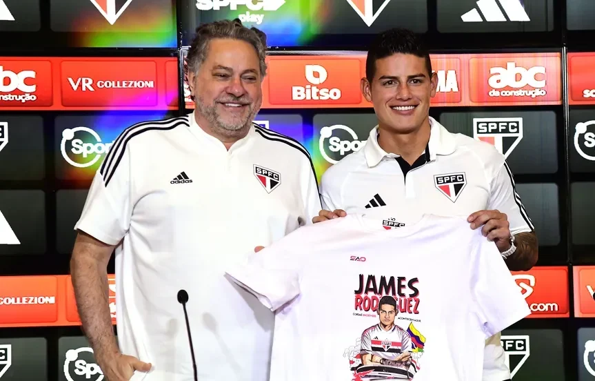 Casares explica como trouxe James Rodriguez para o São Paulo sem