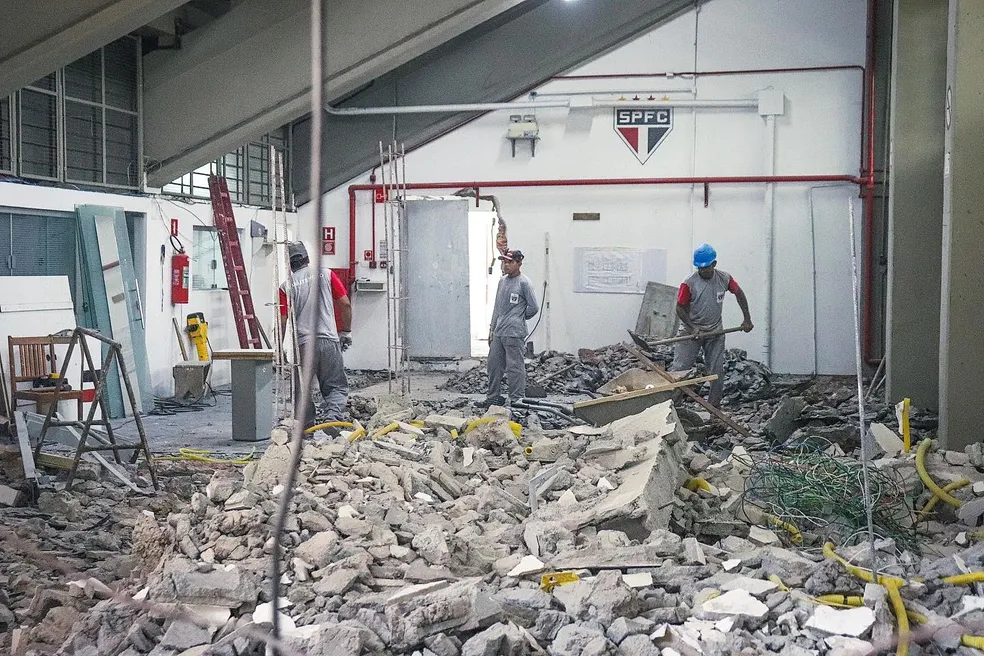 São Paulo inicia obras no CT da Barra Funda e divulga detalhes 1 Vestiarios CT da Barra Funda